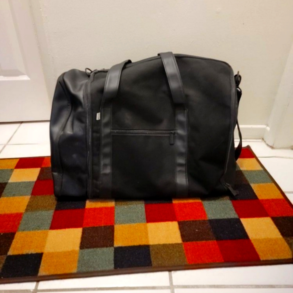 Beis large black duffle bag
